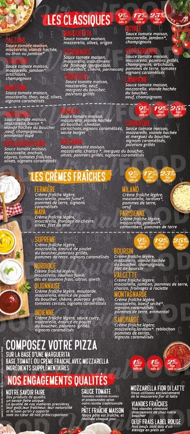 Activ Pizza — carte page 2