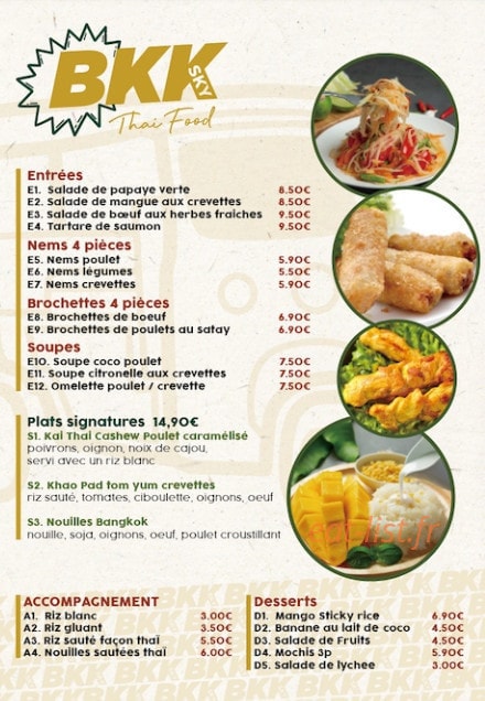 Bkk Sky — carte page 2