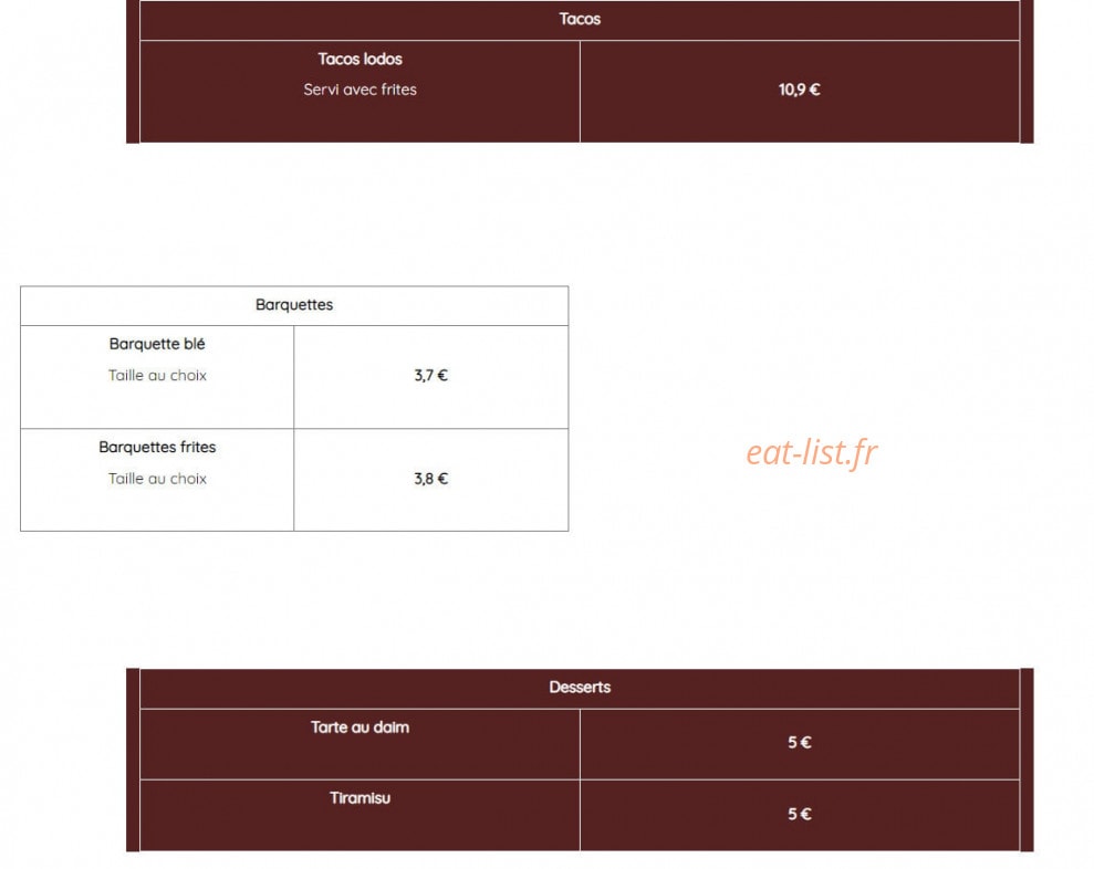 Kebab Azo Grill — carte page 6