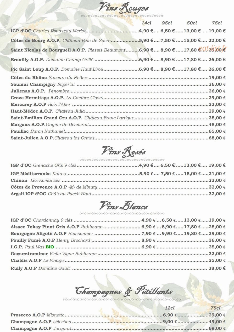 Le Franklin — carte page 4