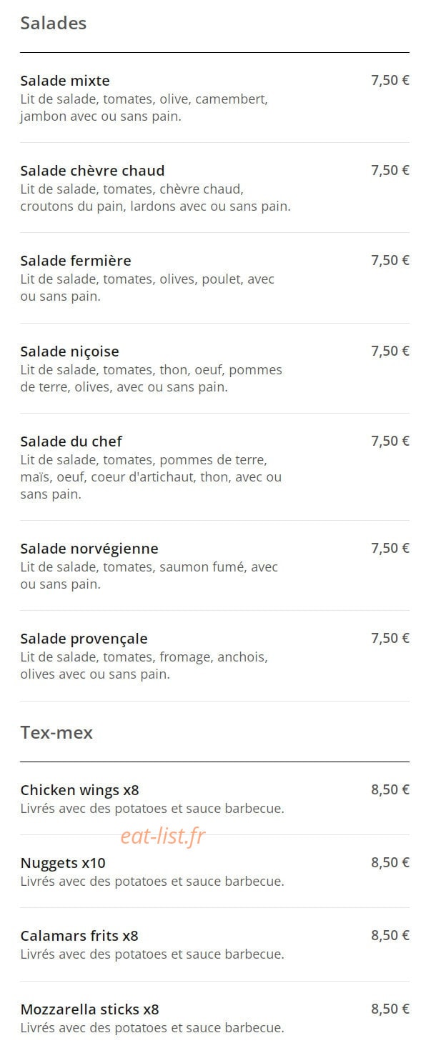 Maestro Pizza — carte page 7