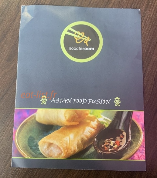 Noodle Room — carte page 1