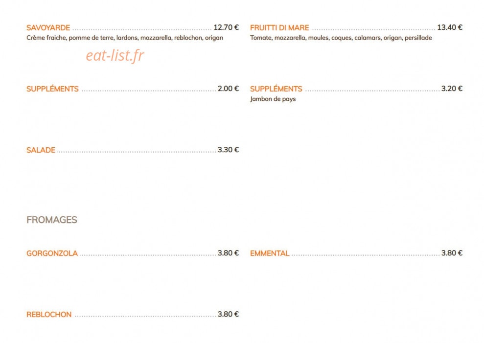 O Resto — carte page 5