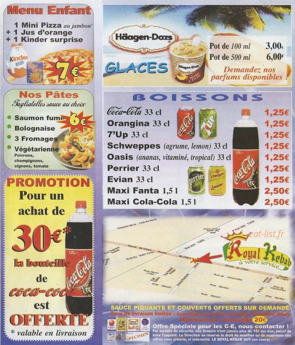 Royal kebab — carte page 4