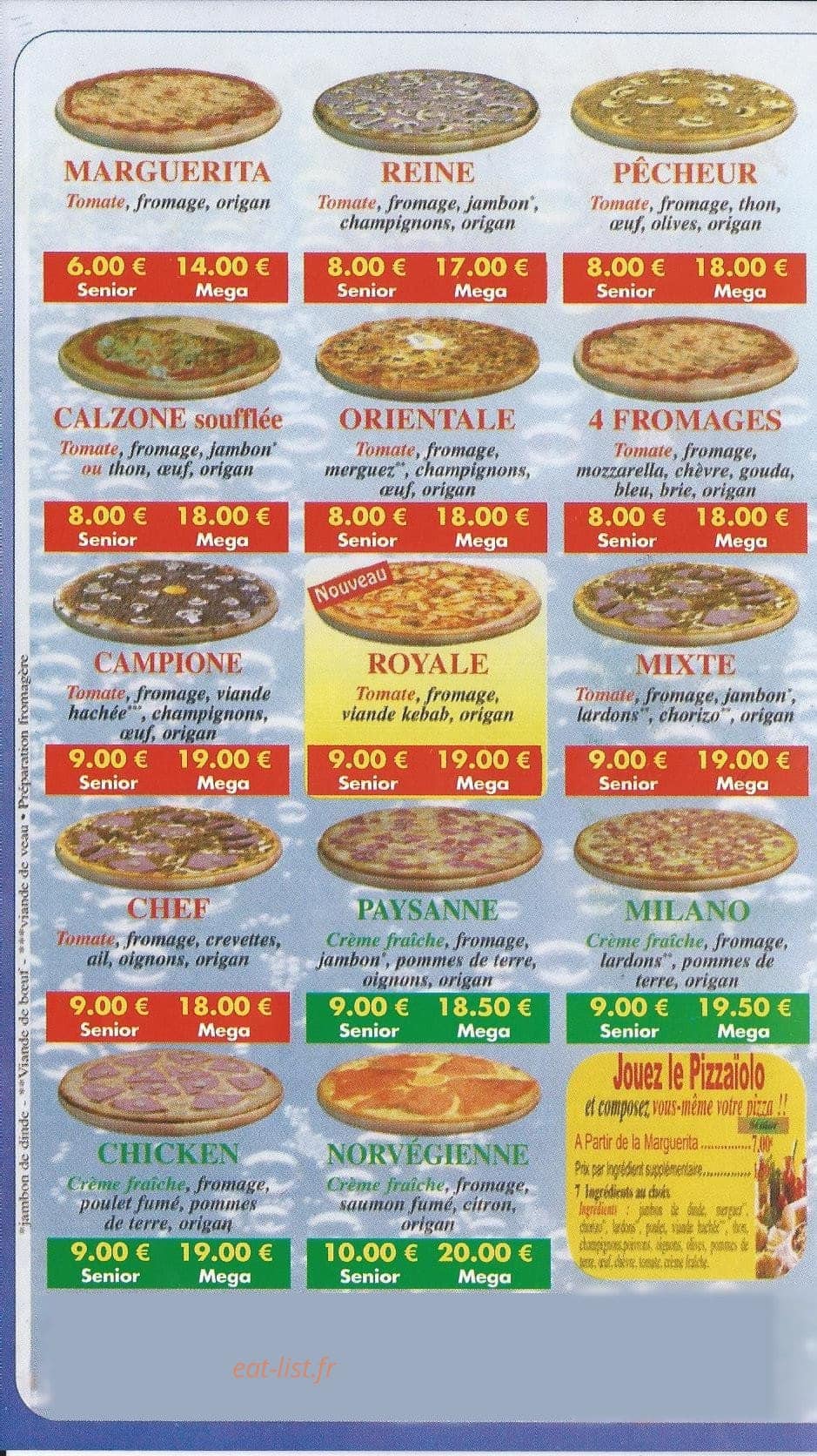 Royal kebab — carte page 2