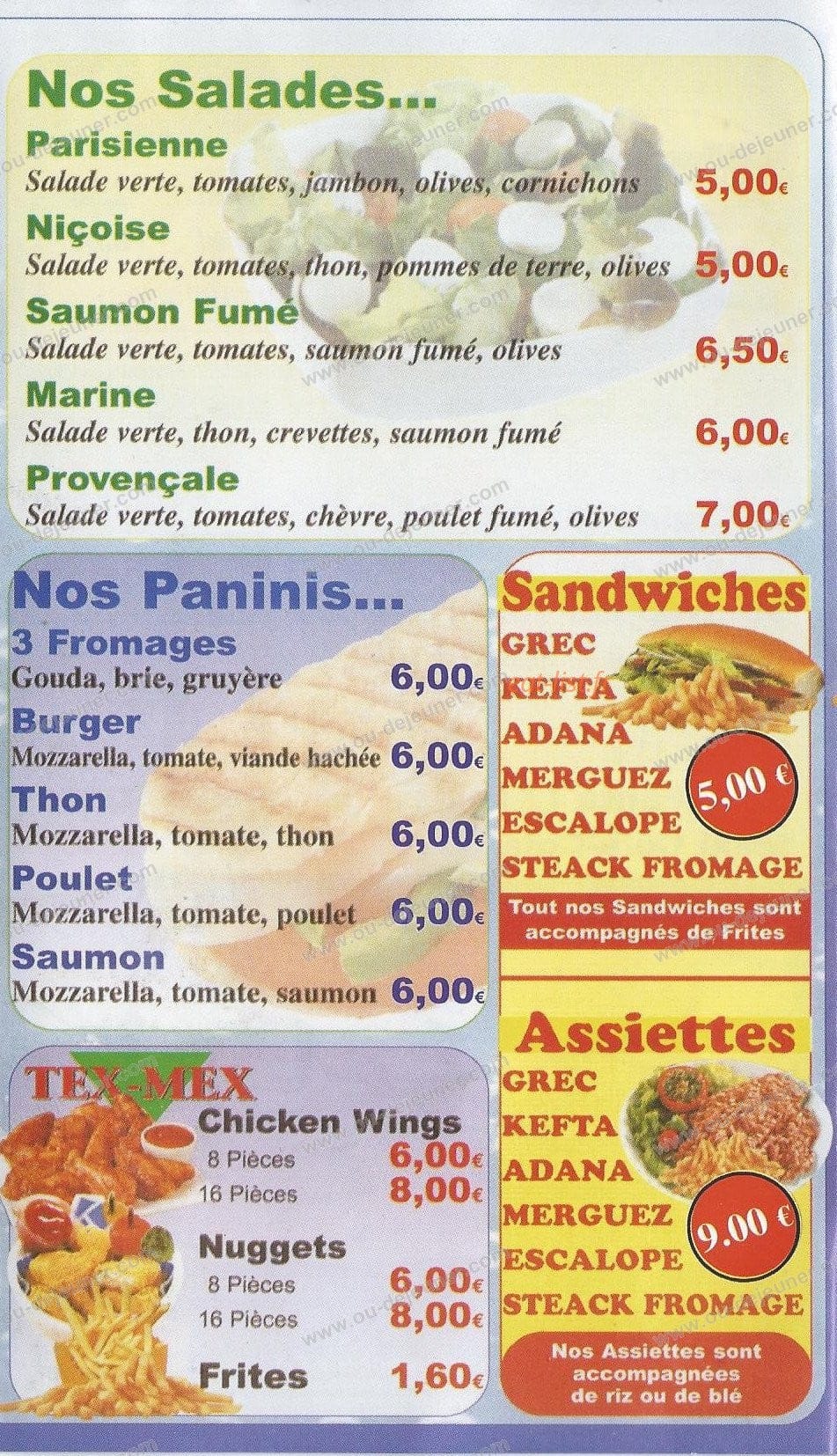 Royal kebab — carte page 3