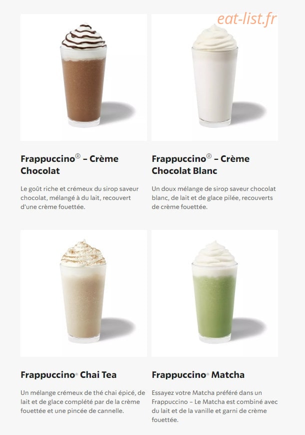 Starbucks Coffee — carte page 12