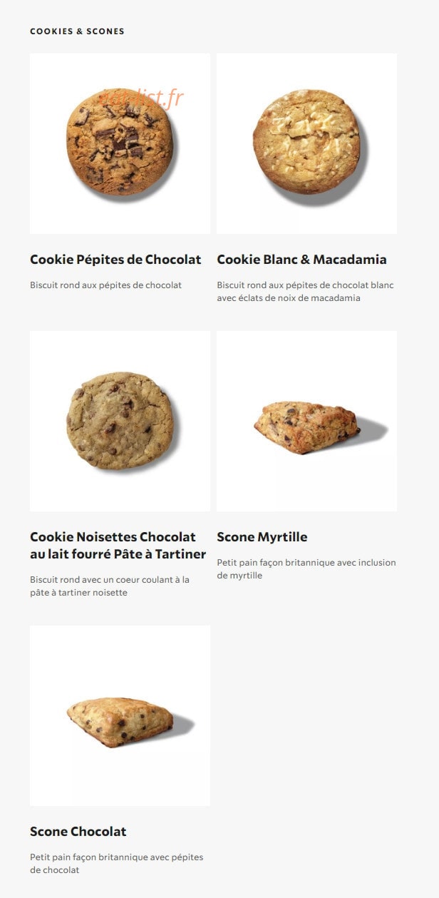 Starbucks Coffee — carte page 21