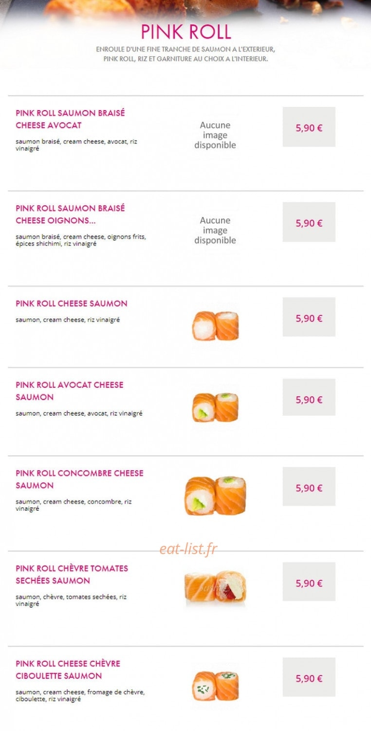 SushiC — carte page 18