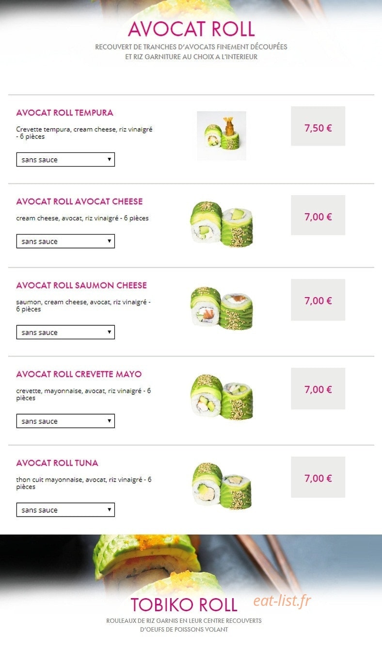 SushiC — carte page 17