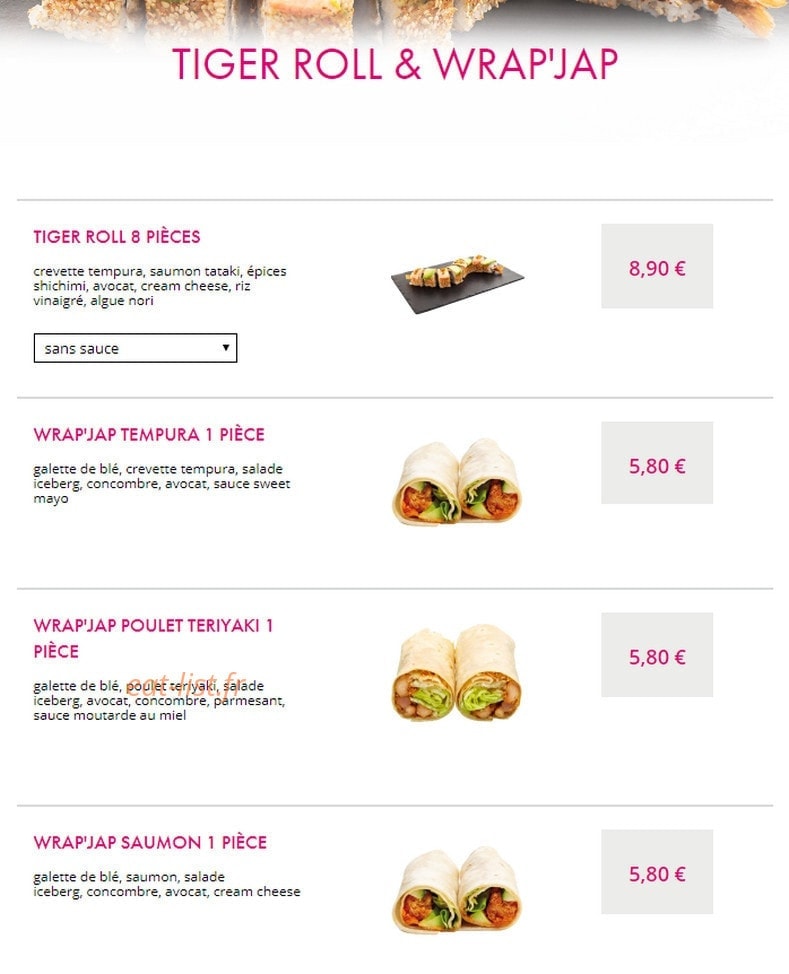 SushiC — carte page 25
