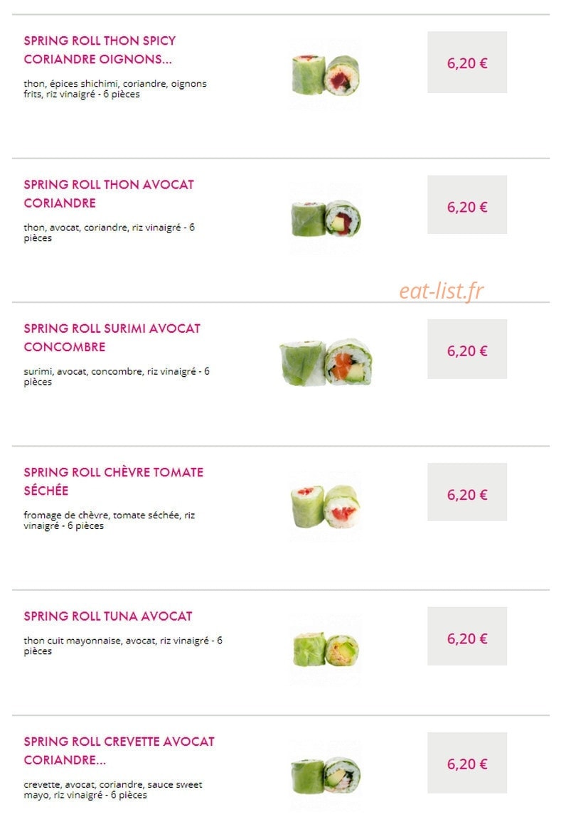 SushiC — carte page 20