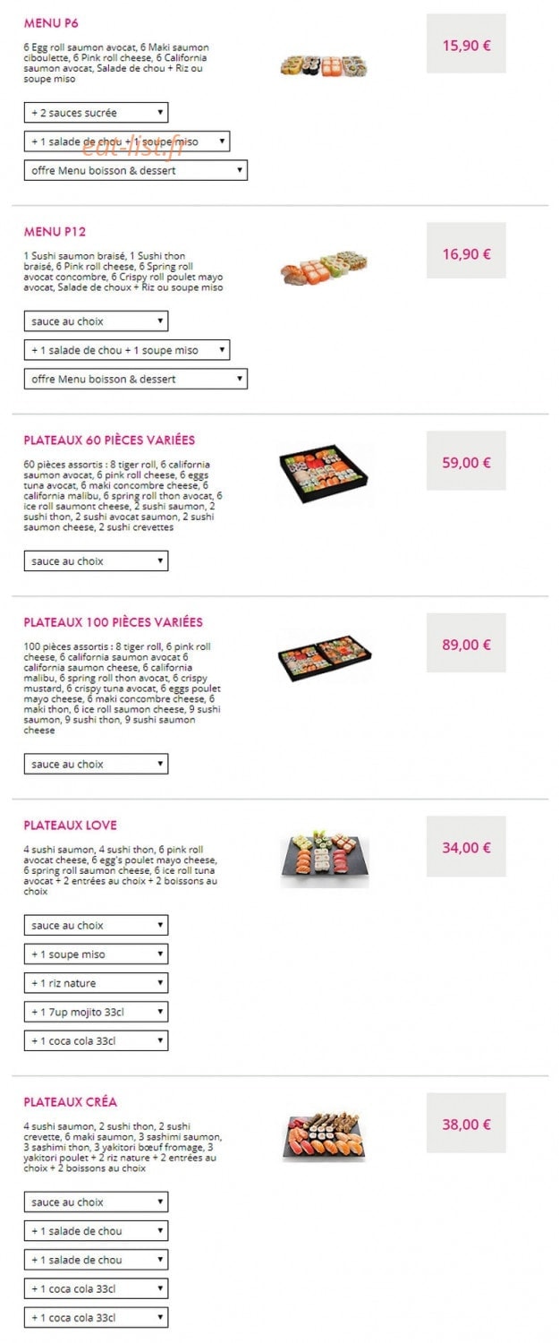 SushiC — carte page 5