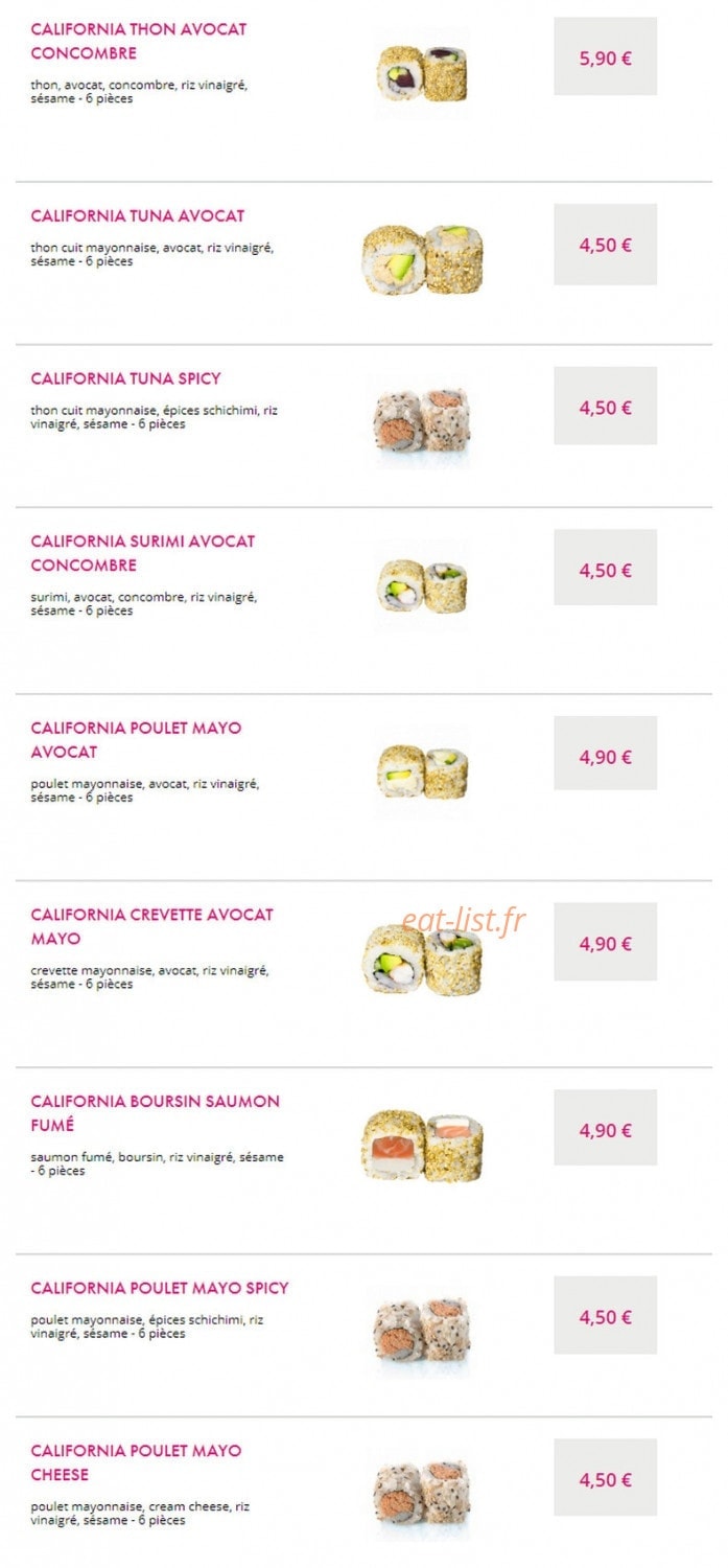 SushiC — carte page 13