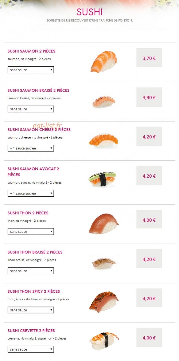 SushiC — carte page 23