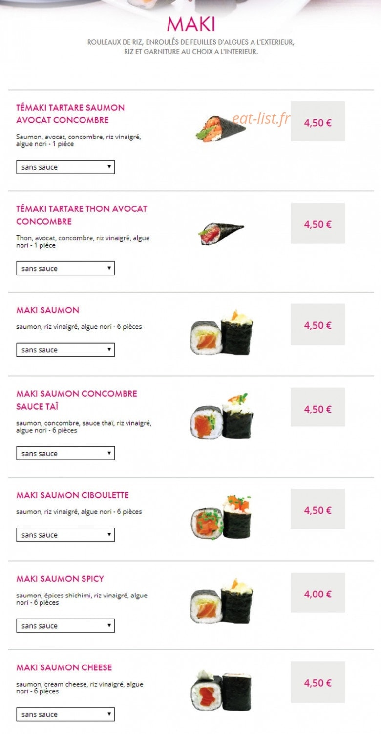 SushiC — carte page 15