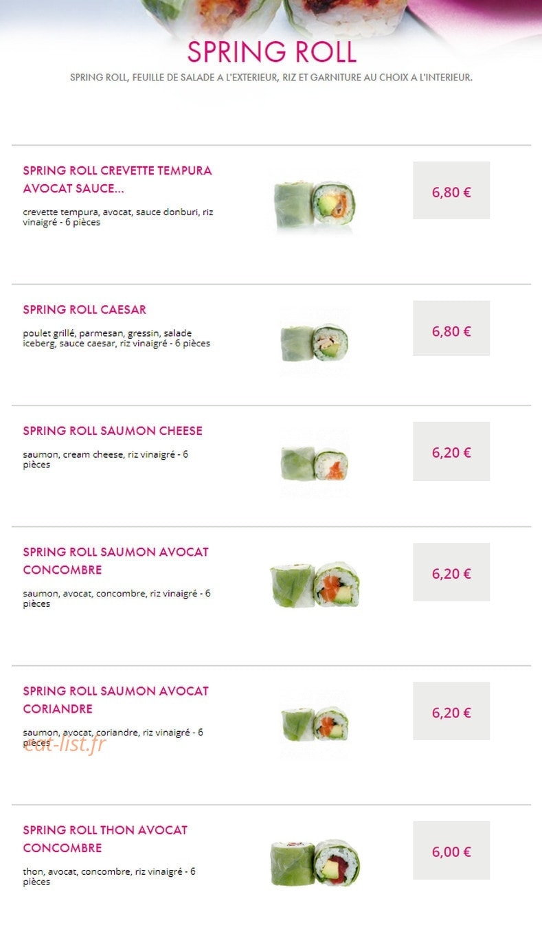 SushiC — carte page 19
