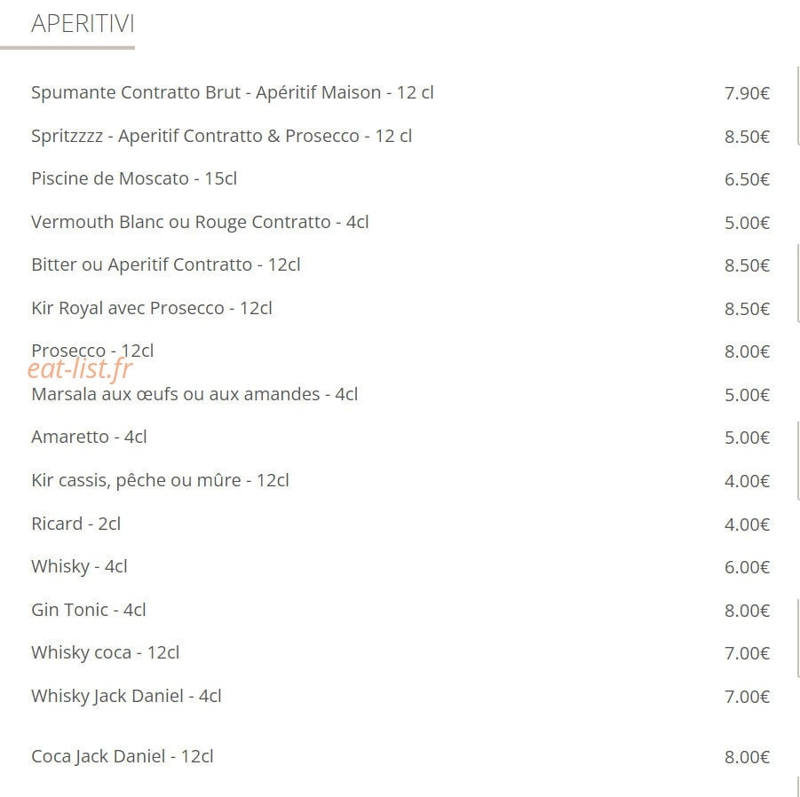Antica Trattoria — carte page 5