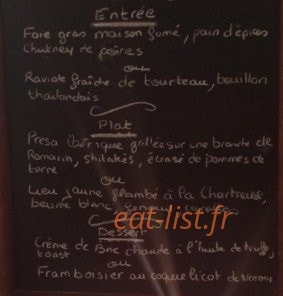 Au sommelier du Château — carte page 1