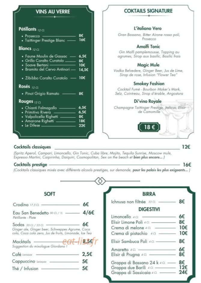 Di'Vino — carte page 2