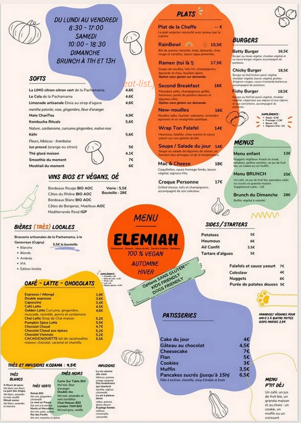Elemiah — carte page 1