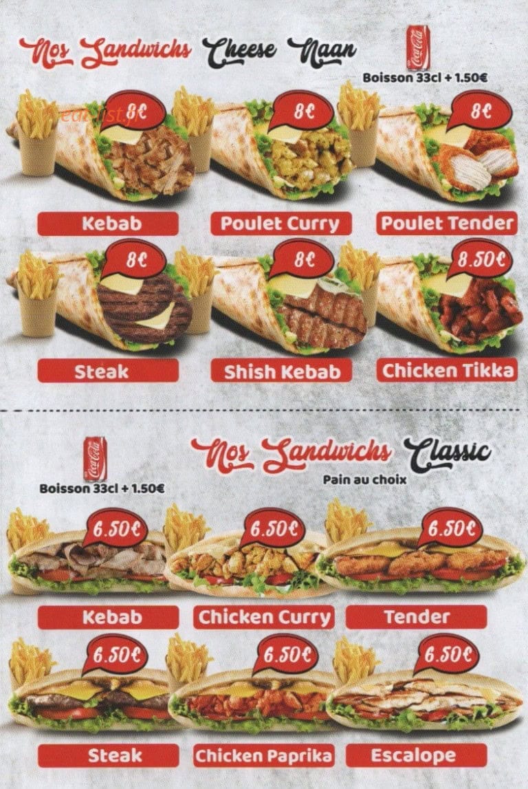Fast 'N' Tasty — carte page 2