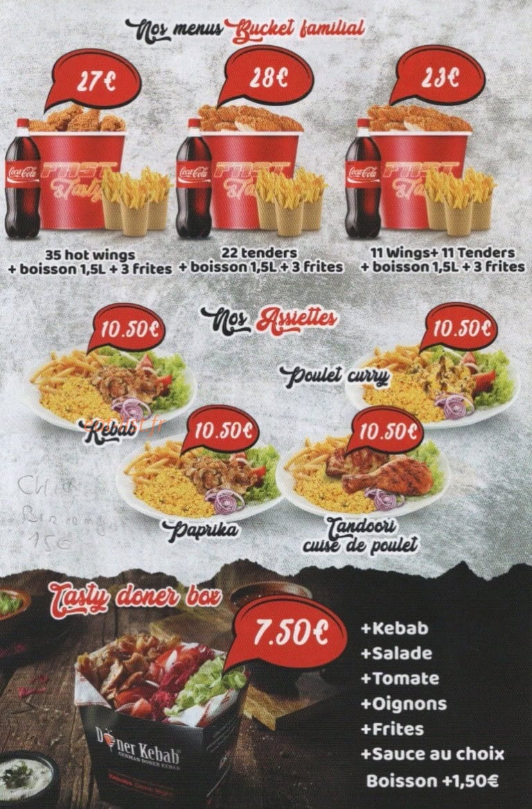 Fast 'N' Tasty — carte page 3