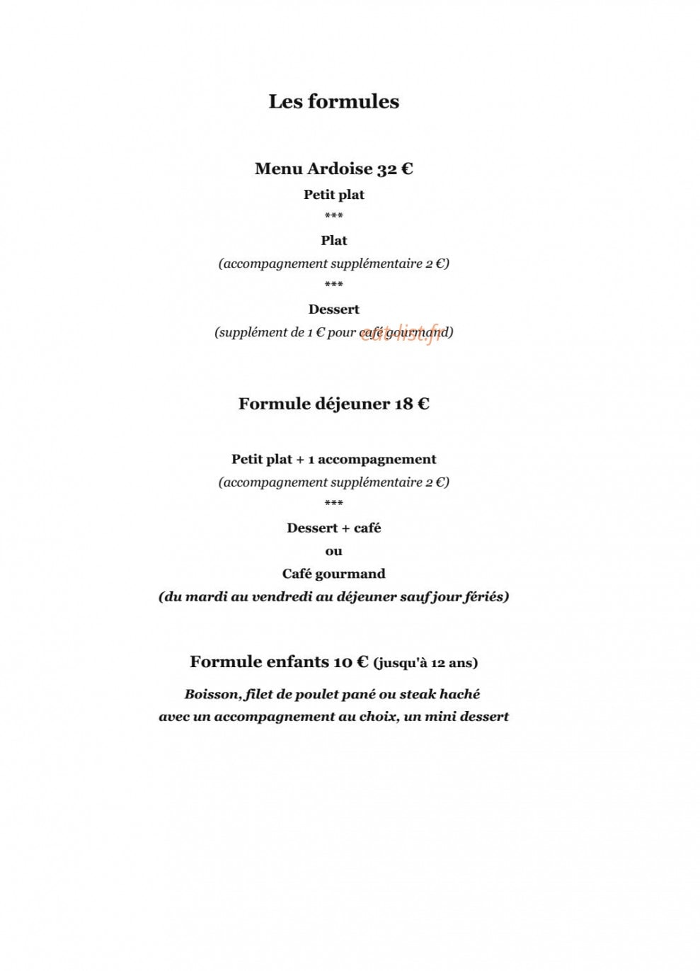 La petite Ardoise — carte page 3