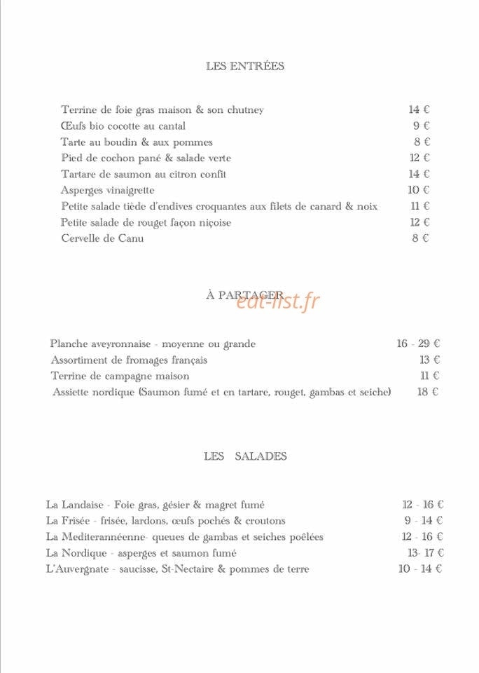 Le franklin — carte page 1