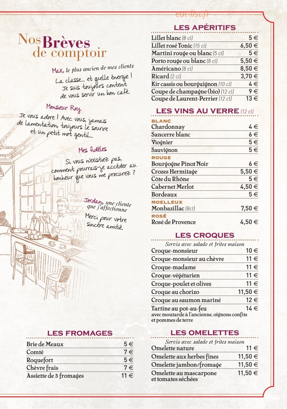 Le Grand Café — carte page 5
