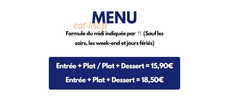 Carte et menu de Le Viand'art à Fontainebleau — Les menus