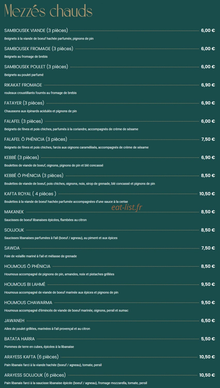 Ô Phénicia — carte page 3