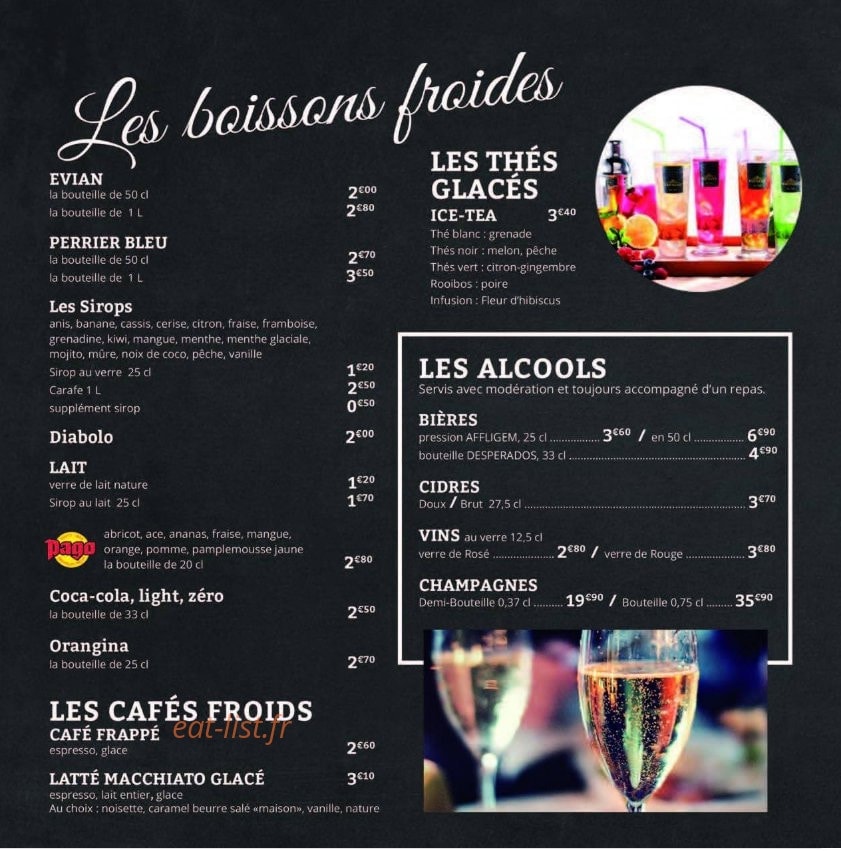 Restaurant du To-Play — carte page 2