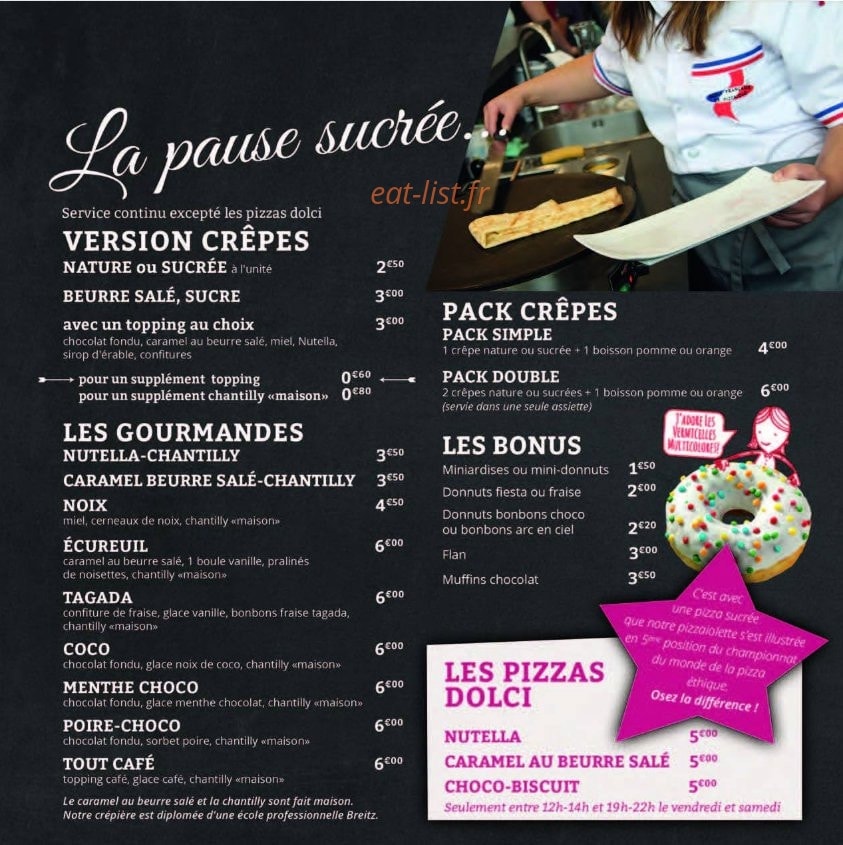 Restaurant du To-Play — carte page 6