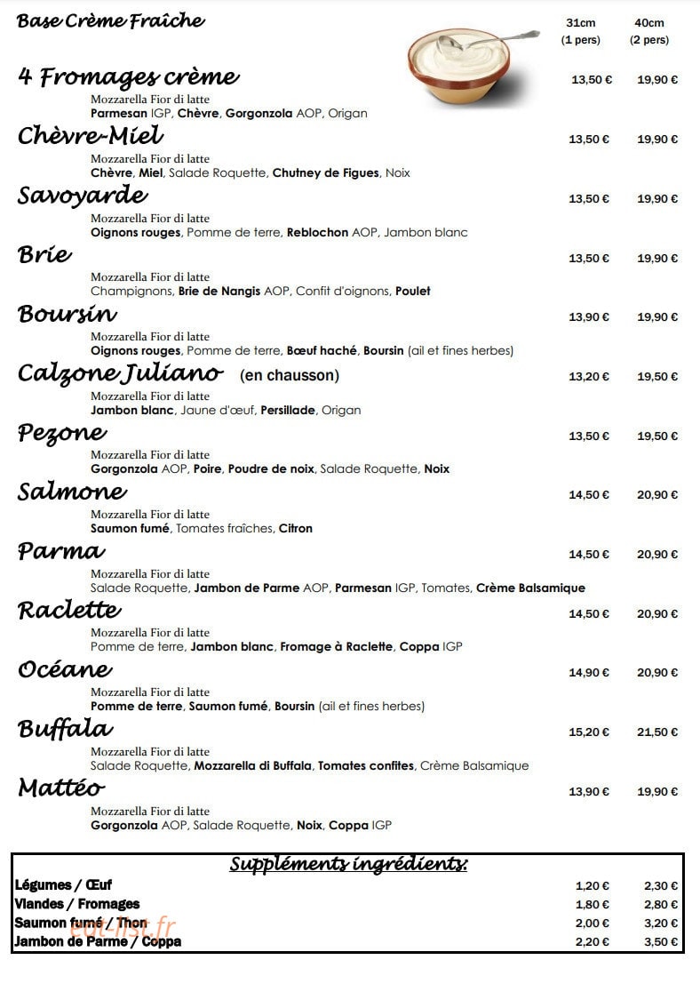 Jolapizz — carte page 2