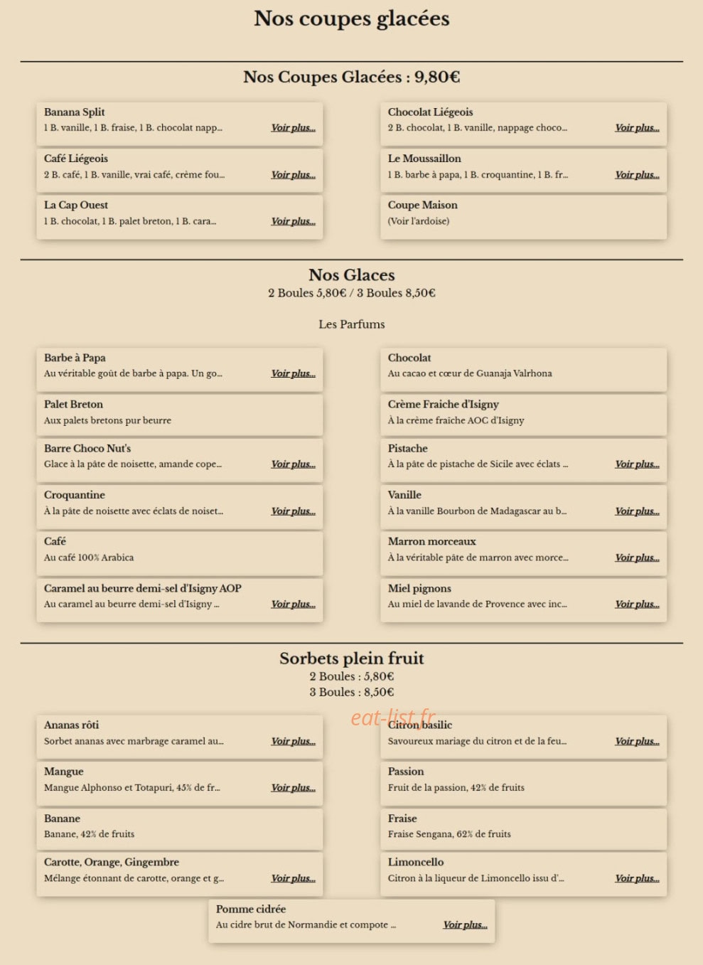 Le Cap Ouest — carte page 4