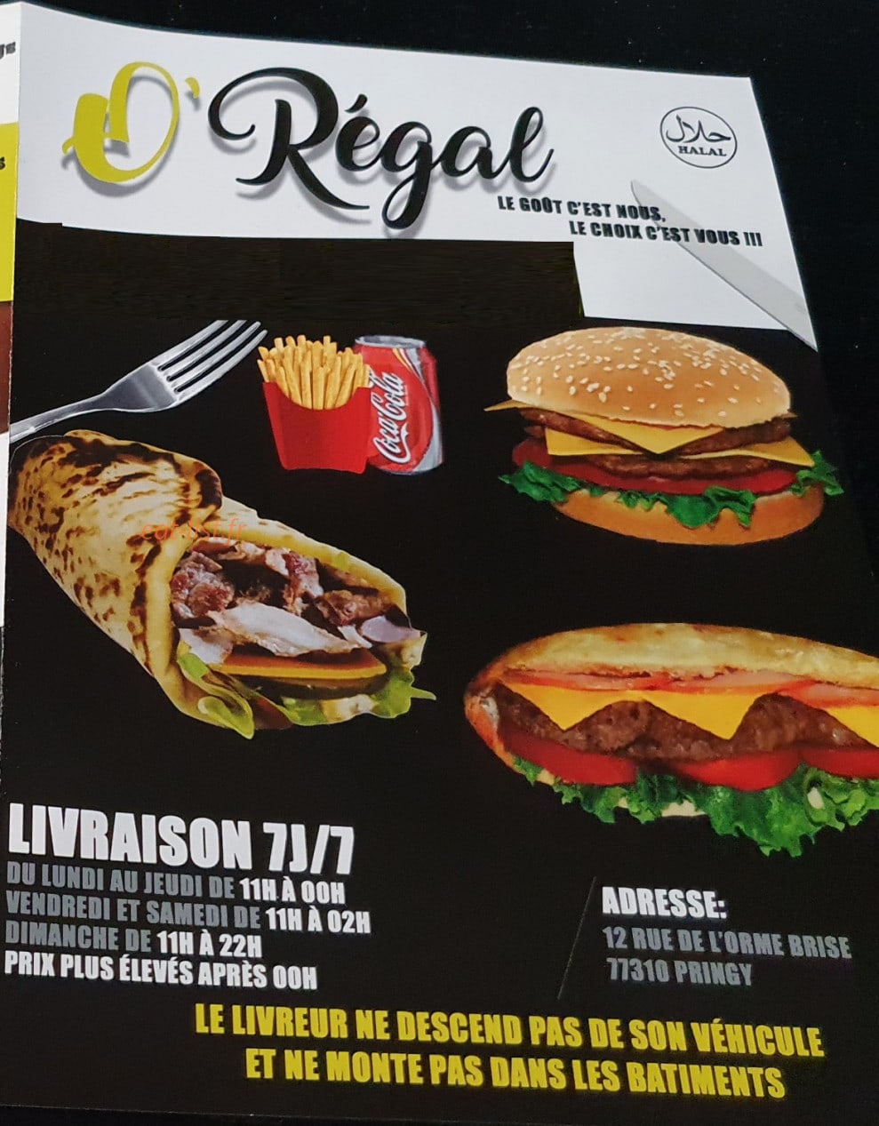 O’regal — carte page 1