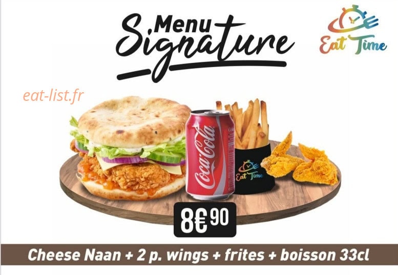 Eat time — carte page 1