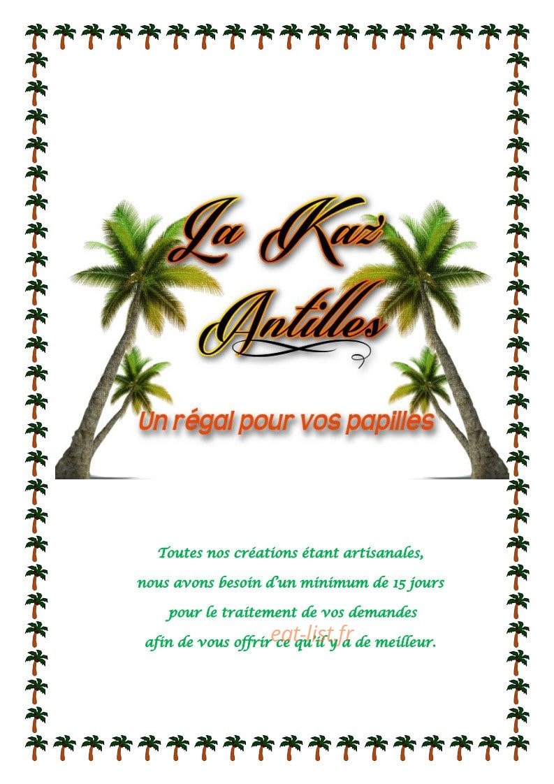 La Kaz' Antilles — carte page 1
