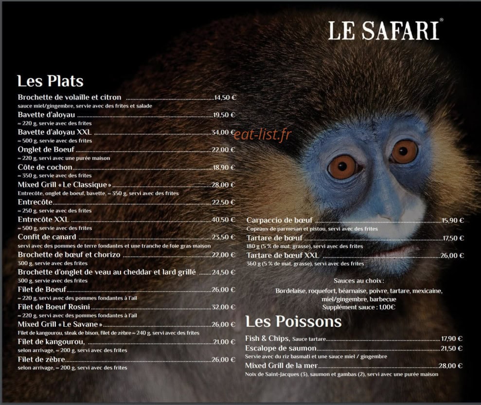 Le safari — carte page 3