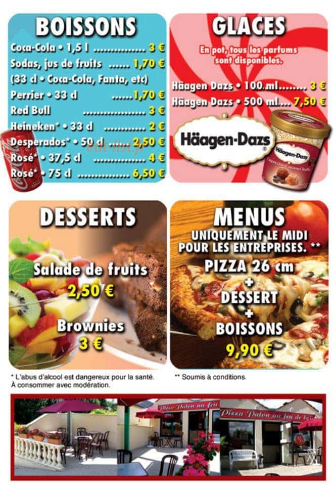 Pizza Paton — carte page 4