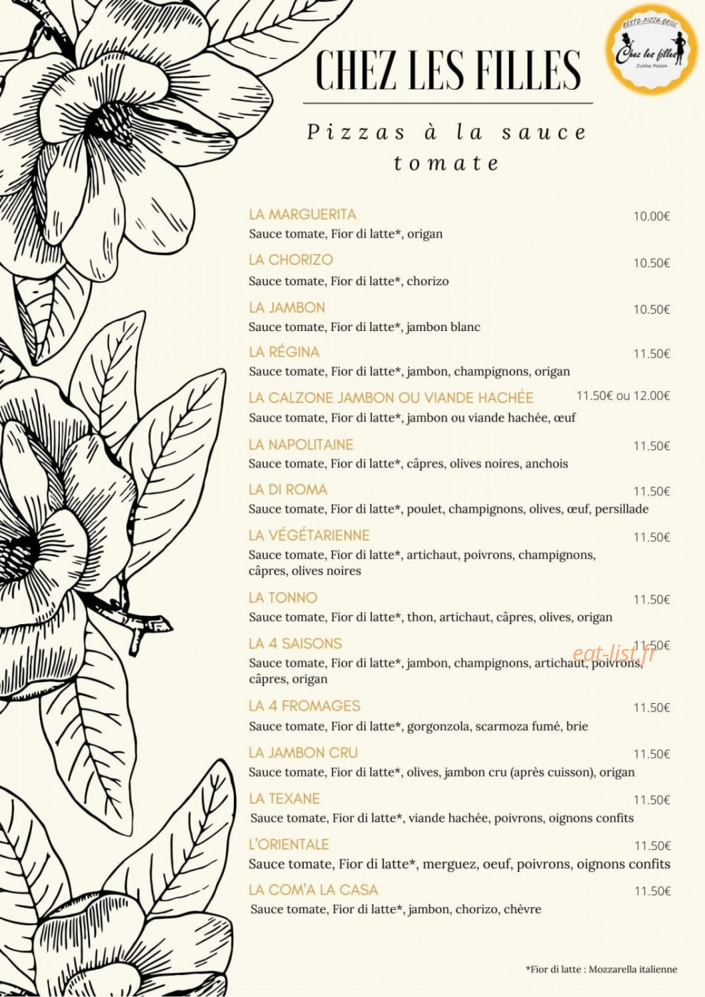 Chez les filles — carte page 4