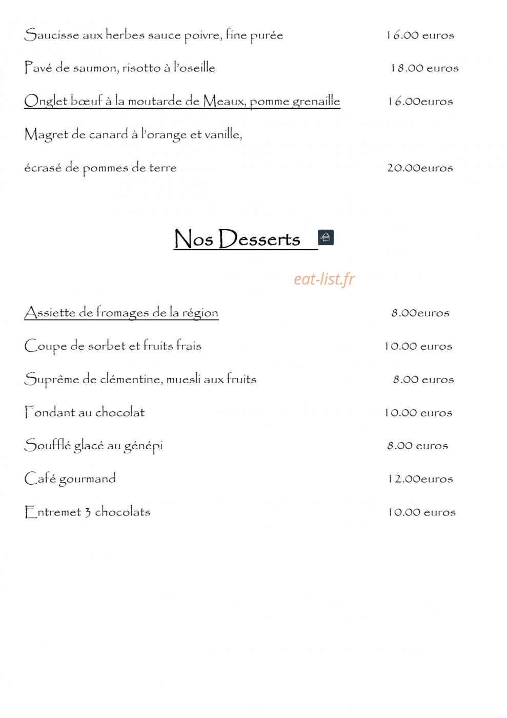 Hôtel du Sauvage — carte page 4