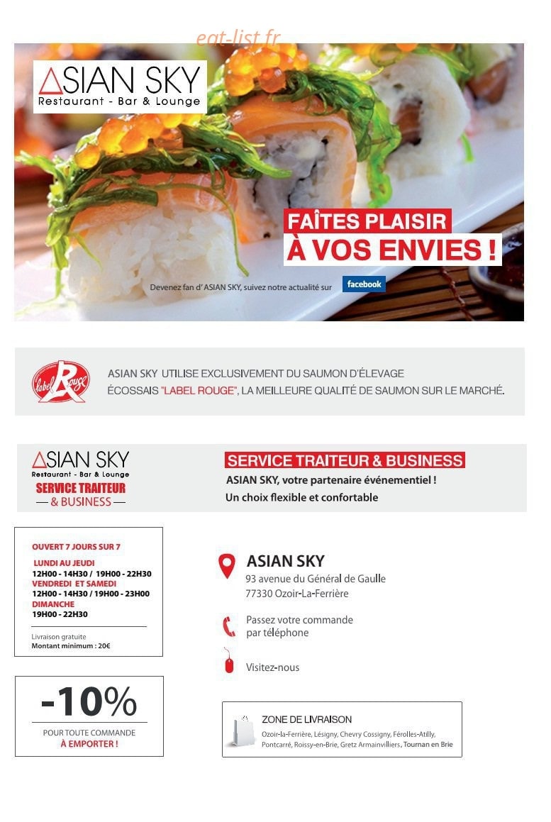 Asian Sky — carte page 1