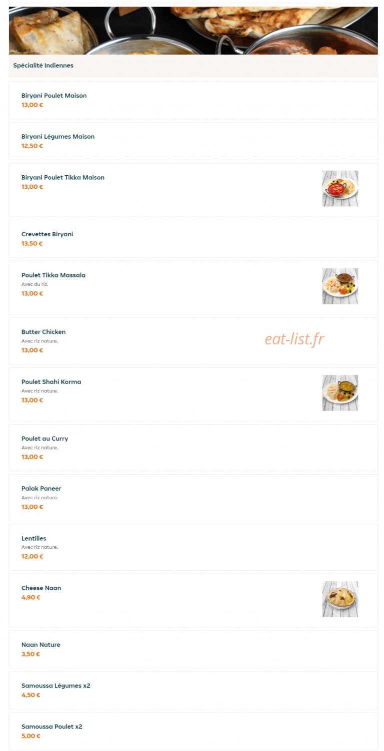 Nan Chicken — carte page 7