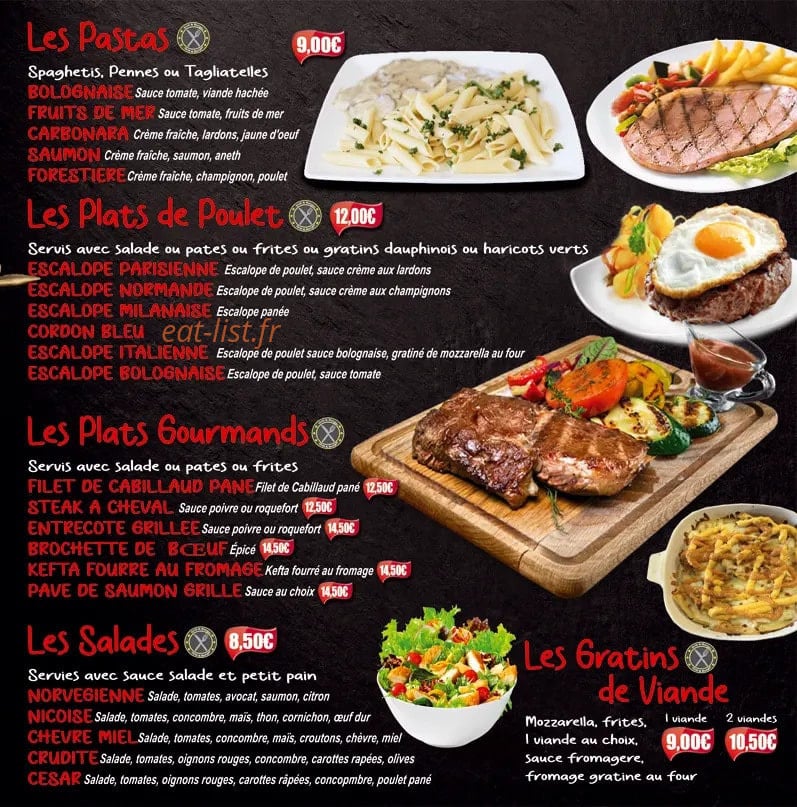 New O’Grill — carte page 2