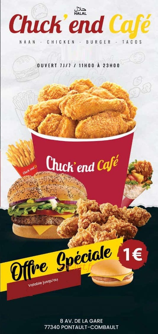 Chick end Cafe — carte page 1
