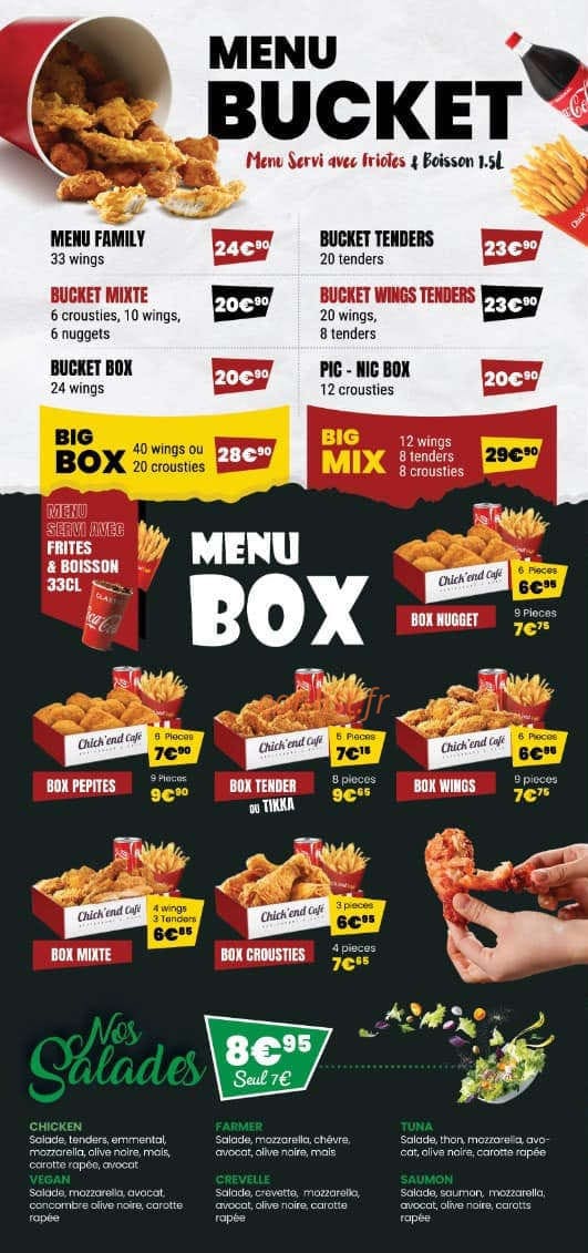 Chick end Cafe — carte page 4
