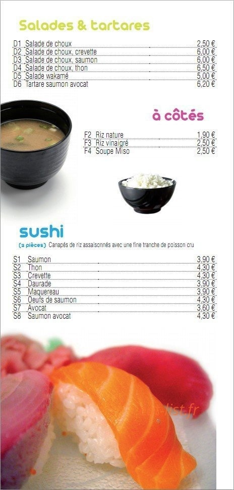 Chrono Sushi — carte page 5