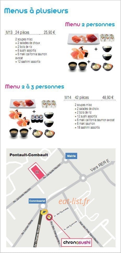 Chrono Sushi — carte page 3